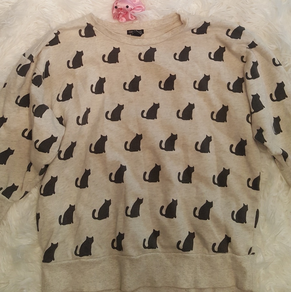 Cat Print Sweater 🐱